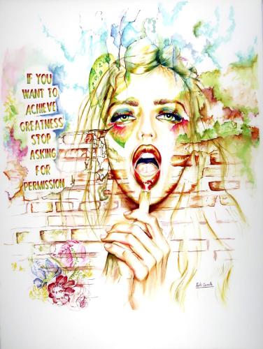 Consigue el éxito, 76 x 56 cm