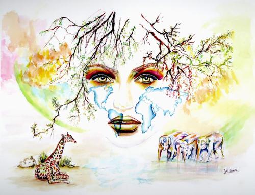 Madre Tierra, 56 x 76 cm