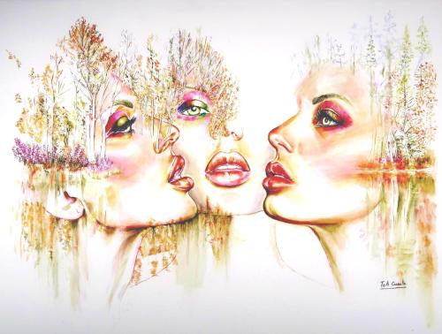 Musas inspiradoras, 56 x 76 cm