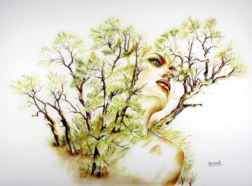 Soy arbol, 56 x 76 cm